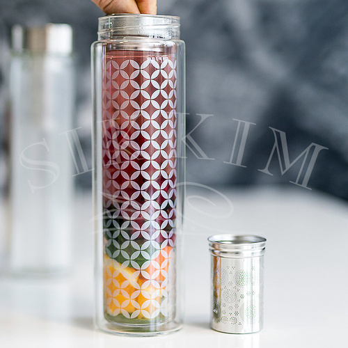 Butelka Szklana JM z zaparzaczem `May Lin` 400ml